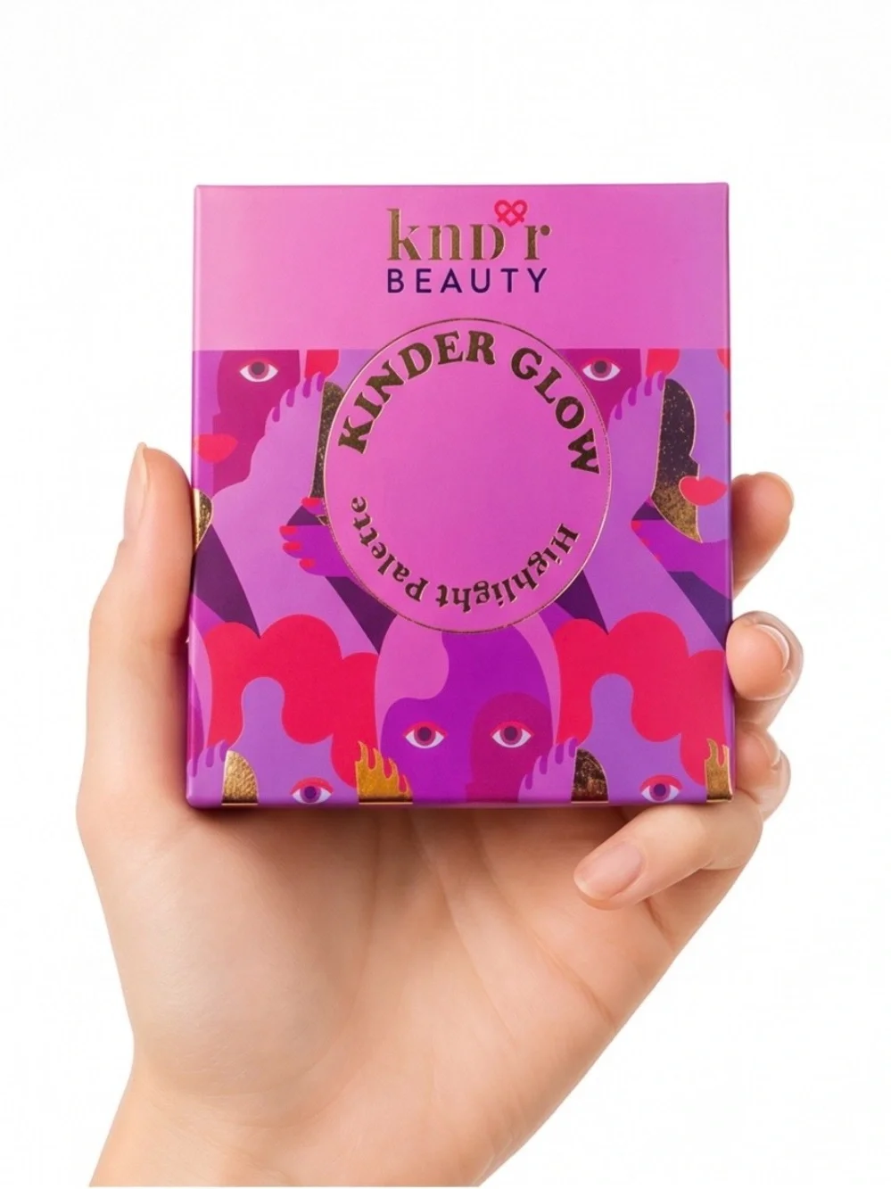 KNDR BEAUTY Kinder Glow Highlighting Palette 4 Shades Talc Free New